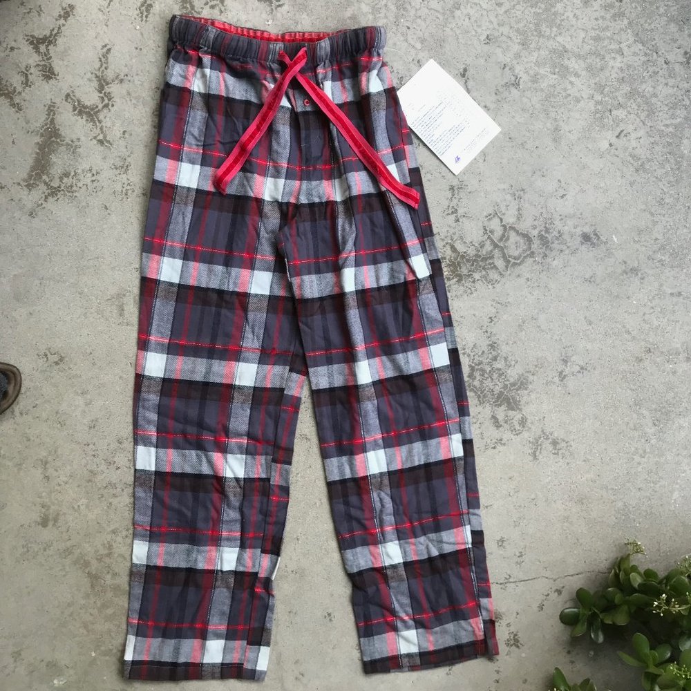 Plaid with Silver Lounge Pants NWOT